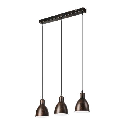 Brilagi - LED-rippvalgusti RIDDY kaabliga 3xE27/60W/230V vask/patina