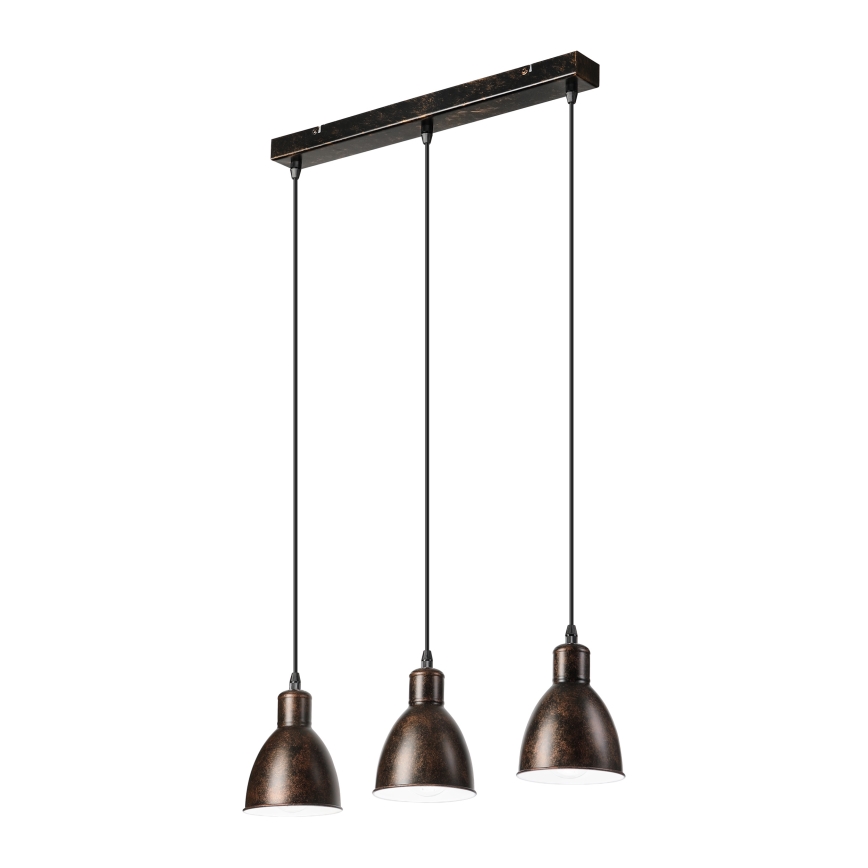 Brilagi - LED-rippvalgusti RIDDY kaabliga 3xE27/60W/230V vask/patina