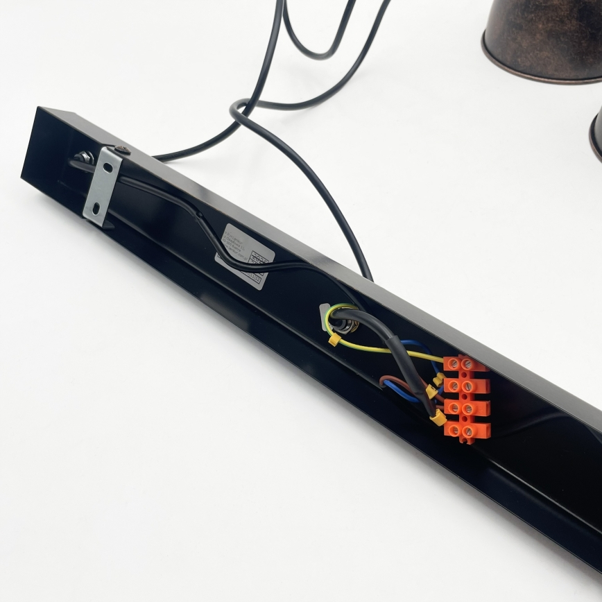 Brilagi - LED-rippvalgusti RIDDY kaabliga 3xE27/60W/230V vask/patina