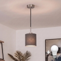 Brilagi - LED-rippvalgusti riputuskaabliga NUBILA 1xE27/60W/230V läbimõõt 14 cm must/antratsiit