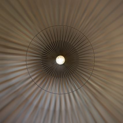 Brilagi - LED-rippvalgusti traadil CERIA WIRE 1xE27/40W/230V, läbimõõt 60 cm, must