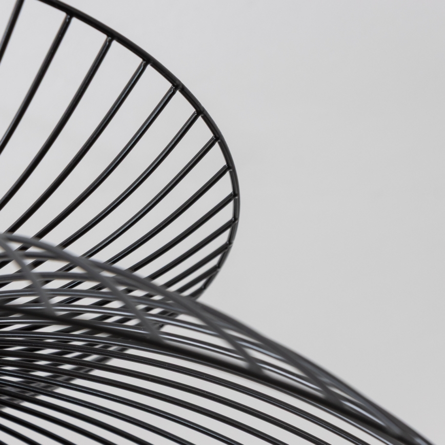 Brilagi - LED-rippvalgusti traadil CERIA WIRE 1xE27/40W/230V, läbimõõt 60 cm, must