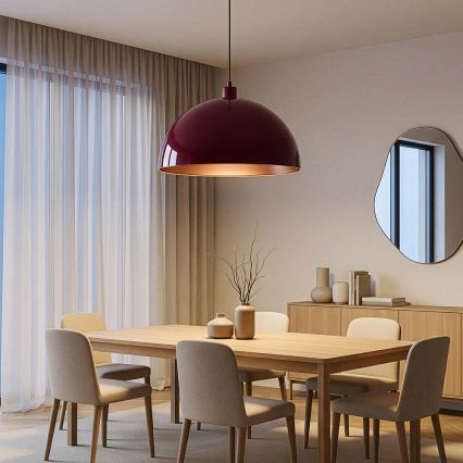 BRILAGI - LED riputuslühter kaablil METALO 1xE27/40W/230V Ø 60 cm bordoopunane/vasetoon