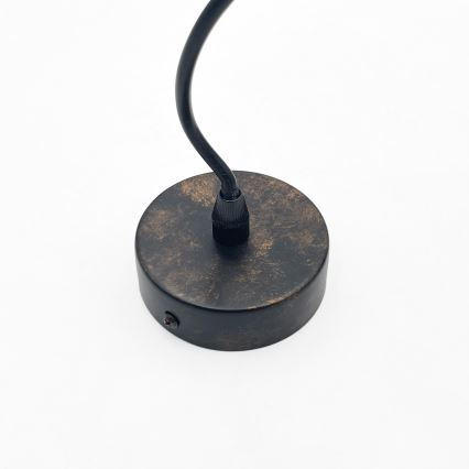 Brilagi - LED riputuslühter kaablil RIDDY 1xE27/60W/230V vaskne/patina