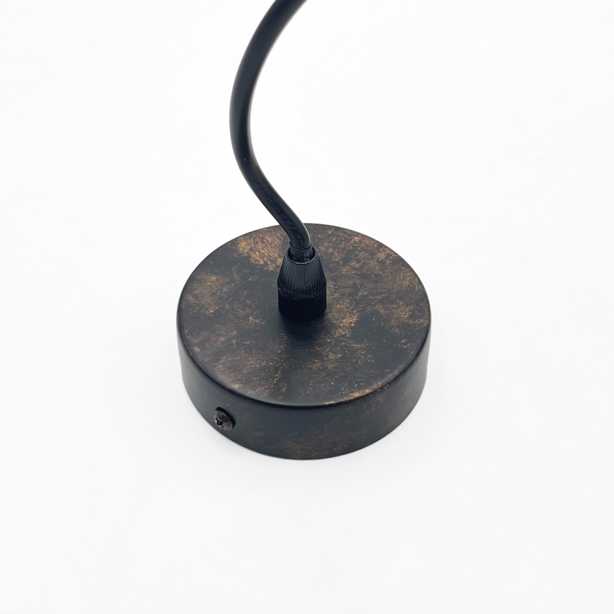 Brilagi - LED riputuslühter kaablil RIDDY 1xE27/60W/230V vaskne/patina