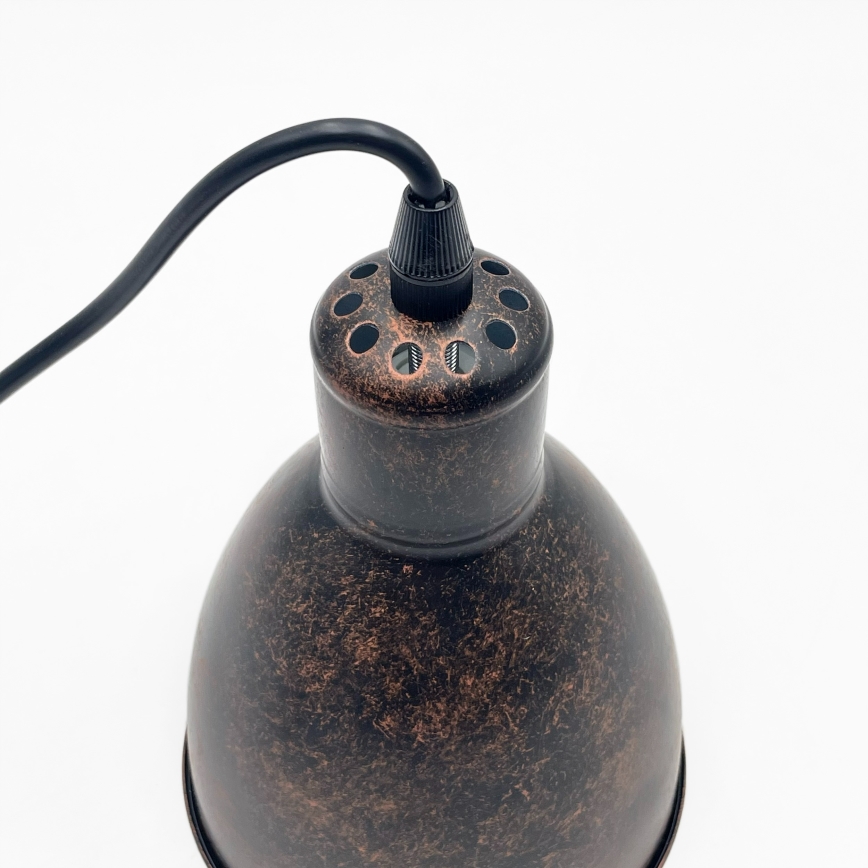 Brilagi - LED riputuslühter kaablil RIDDY 1xE27/60W/230V vaskne/patina