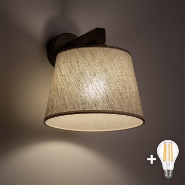 BRILAGI - LED seinalamp LATTE 1xE27/15W/230V mänd/beež