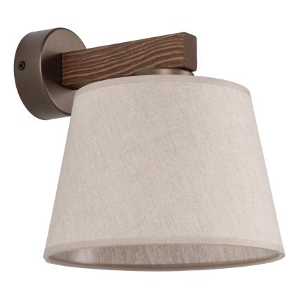 BRILAGI - LED seinalamp LATTE 1xE27/15W/230V mänd/beež