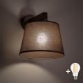 BRILAGI - LED seinalamp LATTE 1xE27/15W/230V mänd/pruun