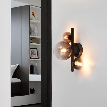 Brilagi - LED seinalamp MILLA 3xG9/3W/230V pruun/suitsune pruun