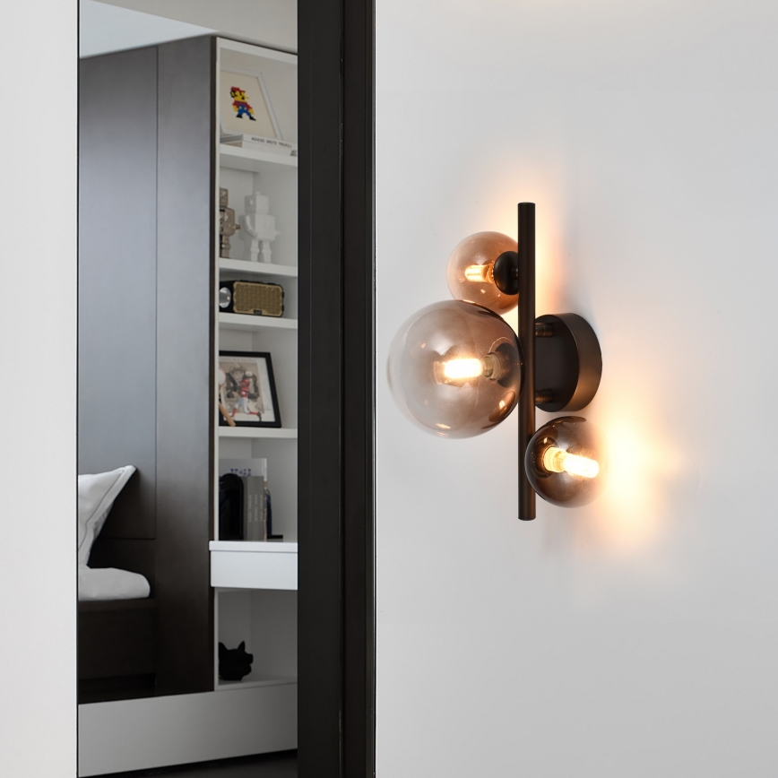 Brilagi - LED seinalamp MILLA 3xG9/3W/230V pruun/suitsune pruun