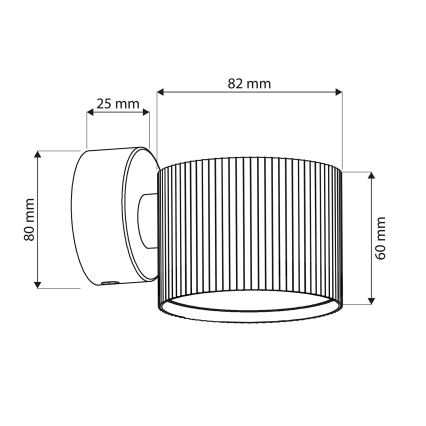 Brilagi - LED Seinale paigaldatav suunav valgusti STRIPY 1xGX53/15W/230V valge