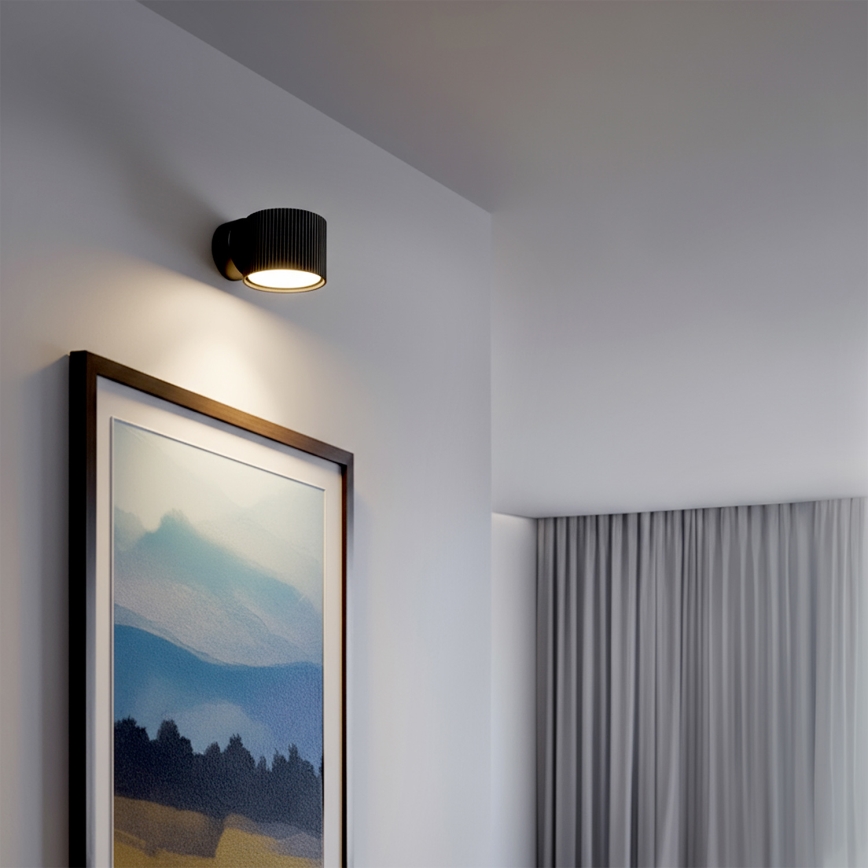 Brilagi - LED Seinale paigaldatav suunavalgusti STRIPY 1xGX53/15W/230V must