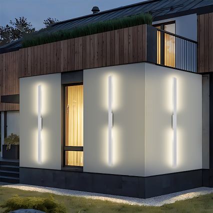 Brilagi - LUNA LED välisseinavalgusti 30W/230V, 3000K, IP65, 150 cm, valge, CRI 90