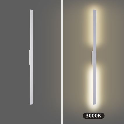 Brilagi - LUNA LED välisseinavalgusti 30W/230V, 3000K, IP65, 150 cm, valge, CRI 90
