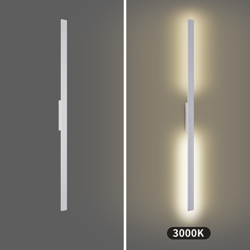 Brilagi - LUNA LED välisseinavalgusti 30W/230V, 3000K, IP65, 150 cm, valge, CRI 90