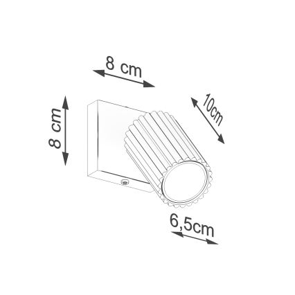 BRILAGI - LED-seinane spotvalgusti CRESTO 1xGU10/10W/230V oranž
