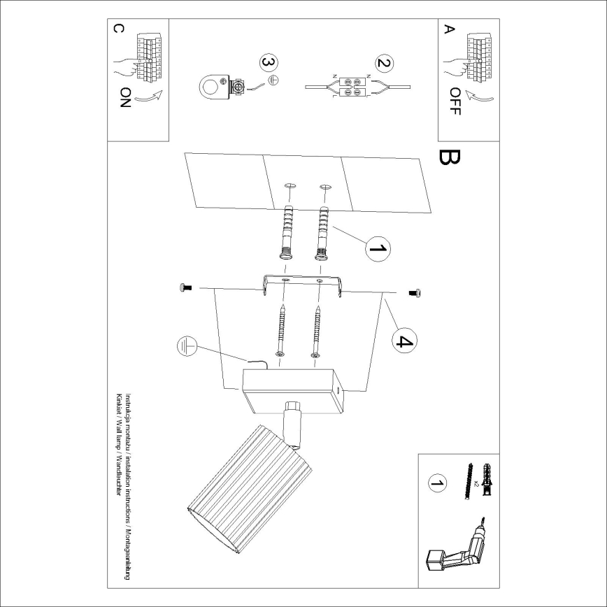 BRILAGI - LED-seinane spotvalgusti CRESTO 1xGU10/10W/230V oranž