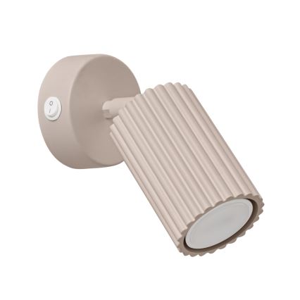 Brilagi - LED-seinapunktvalgusti CRESTO 1xGU10/10W/230V pruunikashall