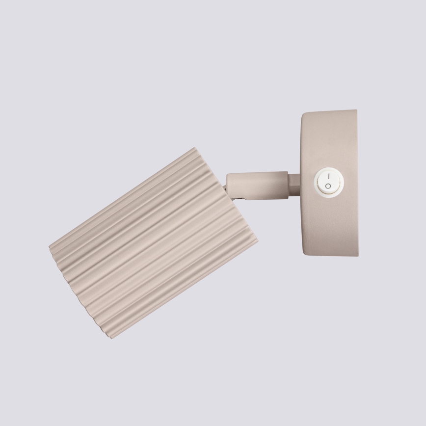 Brilagi - LED-seinapunktvalgusti CRESTO 1xGU10/10W/230V pruunikashall