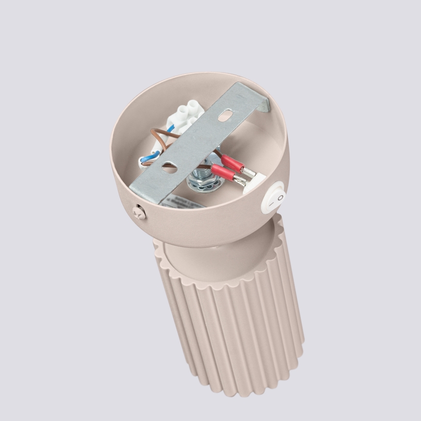 Brilagi - LED-seinapunktvalgusti CRESTO 1xGU10/10W/230V pruunikashall