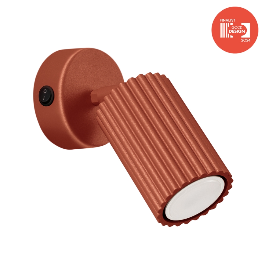 Brilagi - LED-seinapunktvalgusti CRESTO 1xGU10/10W/230V punane