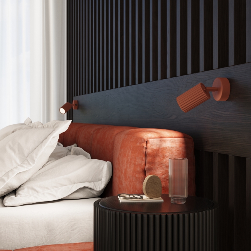 Brilagi - LED-seinapunktvalgusti CRESTO 1xGU10/10W/230V punane