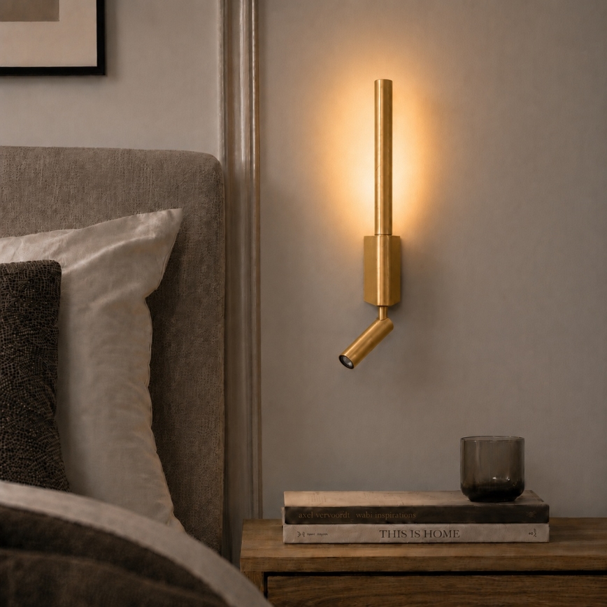 BRILAGI - LED seinapunktvalgusti VIXON LED/3W/230V + LED/5W kuldne CRI 90
