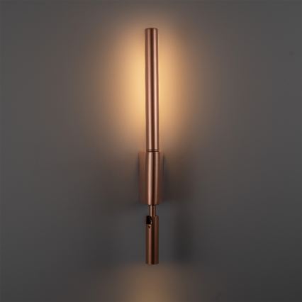 BRILAGI - VIXON LED seinaspott LED/3W/230V + LED/5W, pronks, CRI 90