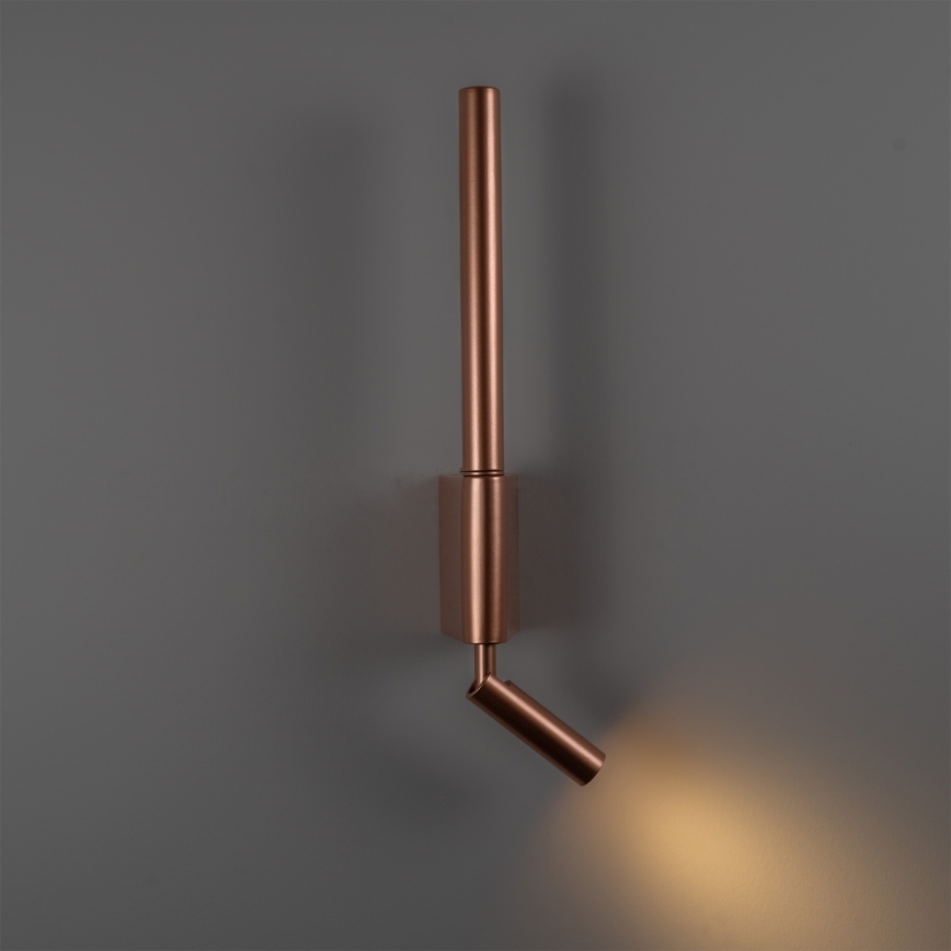 BRILAGI - VIXON LED seinaspott LED/3W/230V + LED/5W, pronks, CRI 90