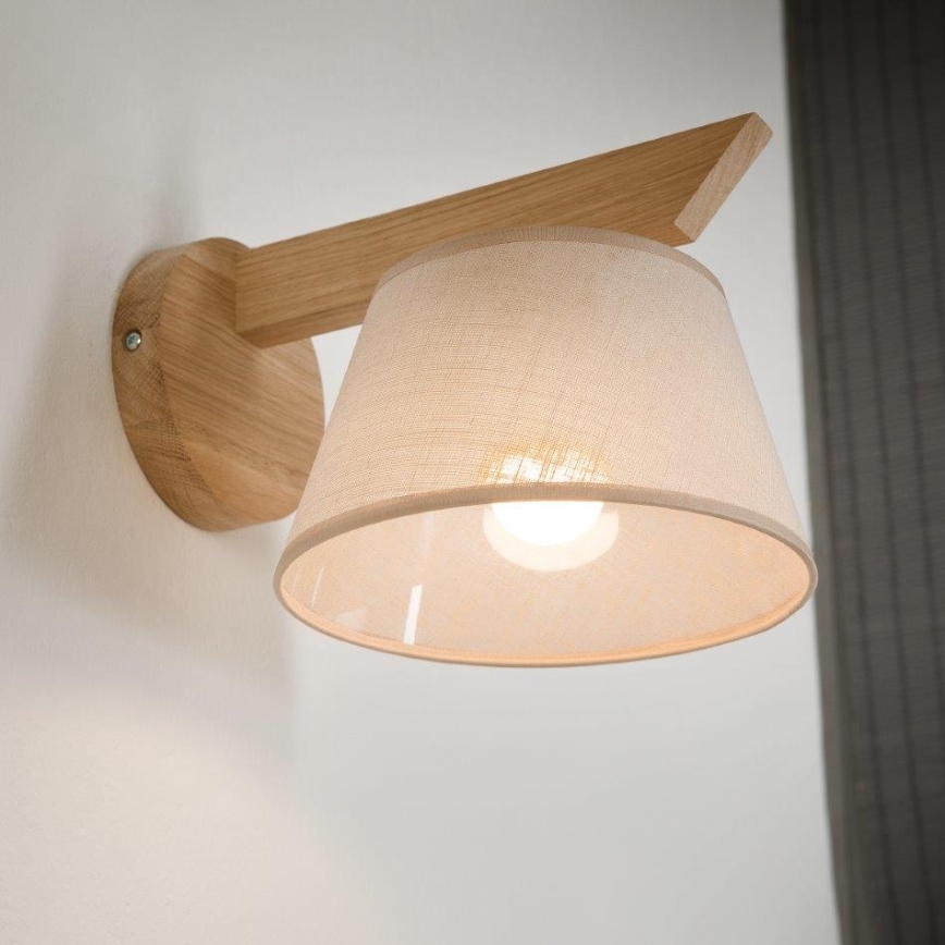 Brilagi - LED  Seinavalgusti ANTHONY 1xE14/40W/230V tamm/beež