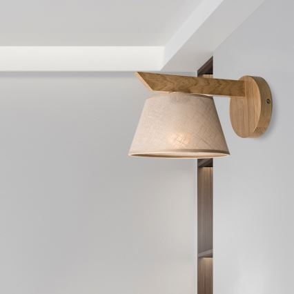 Brilagi - LED  Seinavalgusti ANTHONY 1xE14/40W/230V tamm/beež