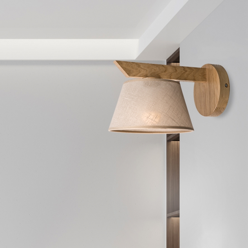 Brilagi - LED  Seinavalgusti ANTHONY 1xE14/40W/230V tamm/beež
