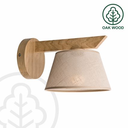 Brilagi - LED  Seinavalgusti ANTHONY 1xE14/40W/230V tamm/beež