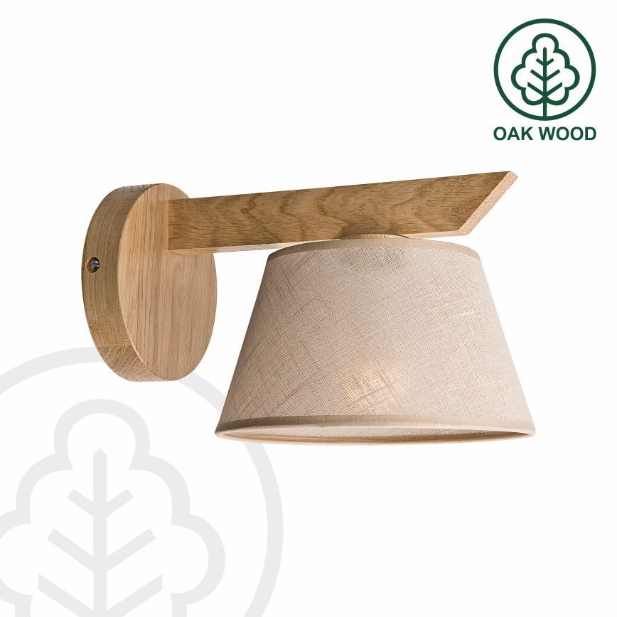 Brilagi - LED  Seinavalgusti ANTHONY 1xE14/40W/230V tamm/beež