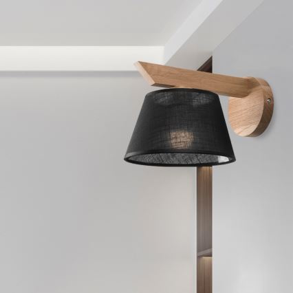 Brilagi - LED  Seinavalgusti ANTHONY 1xE14/40W/230V tamm/must