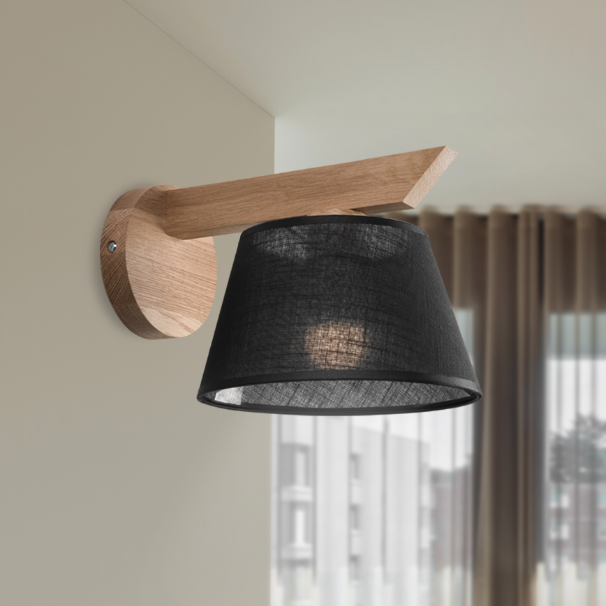 Brilagi - LED  Seinavalgusti ANTHONY 1xE14/40W/230V tamm/must