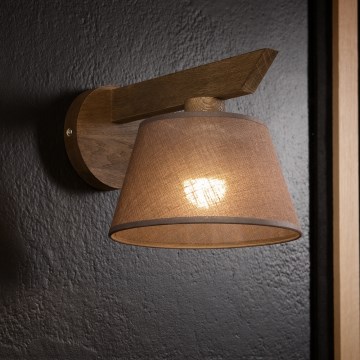Brilagi - LED  Seinavalgusti ANTHONY 1xE14/40W/230V tamm pähklipuu/pruun
