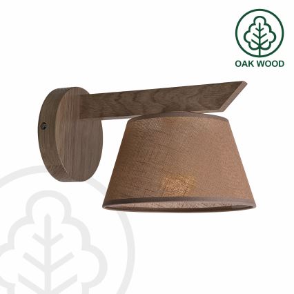 Brilagi - LED  Seinavalgusti ANTHONY 1xE14/40W/230V tamm pähklipuu/pruun