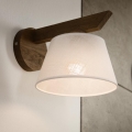 Brilagi - LED  Seinavalgusti ANTHONY 1xE14/40W/230V tamm pähklipuu/valge