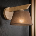 Brilagi - LED  Seinavalgusti ANTHONY 1xE14/40W/230V tamm/pruun