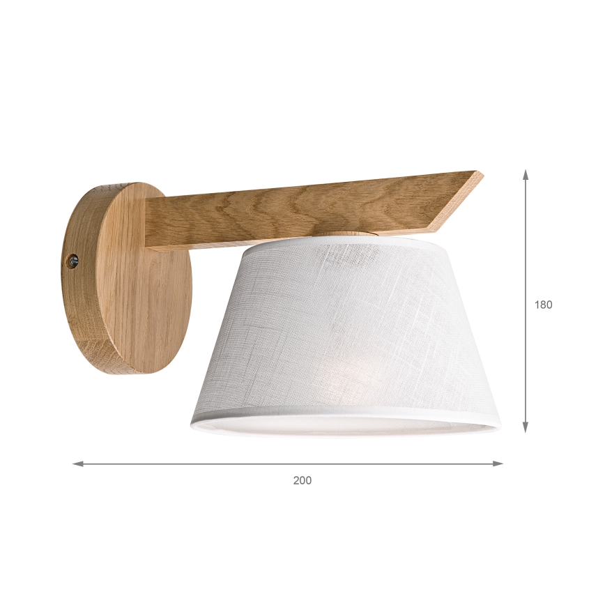 Brilagi - LED  Seinavalgusti ANTHONY 1xE14/40W/230V tamm/valge