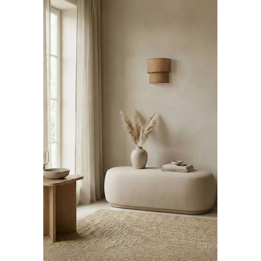 Brilagi - LED-seinavalgusti BOHO ECO 1xE27/10W/230V beež