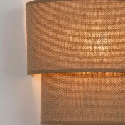 Brilagi - LED-seinavalgusti BOHO ECO 1xE27/10W/230V beež