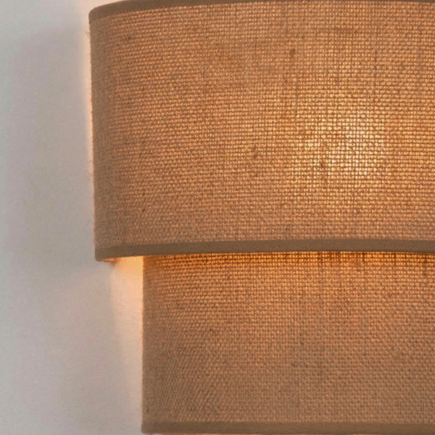 Brilagi - LED-seinavalgusti BOHO ECO 1xE27/10W/230V beež