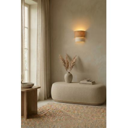 Brilagi - LED seinavalgusti BOHO ECO 1xE27/10W/230V beež/kreem