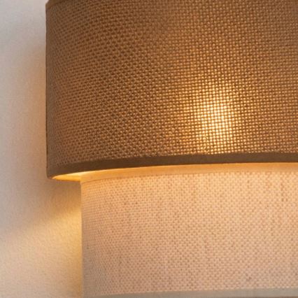 Brilagi - LED seinavalgusti BOHO ECO 1xE27/10W/230V beež/kreem