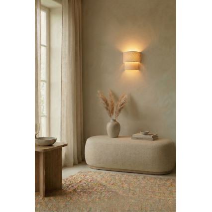 Brilagi - LED seinavalgusti BOHO ECO 1xE27/10W/230V kreemivärvi