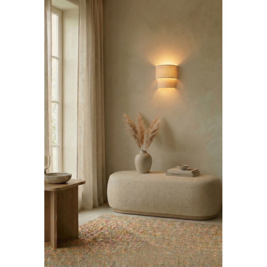 Brilagi - LED seinavalgusti BOHO ECO 1xE27/10W/230V kreemivärvi