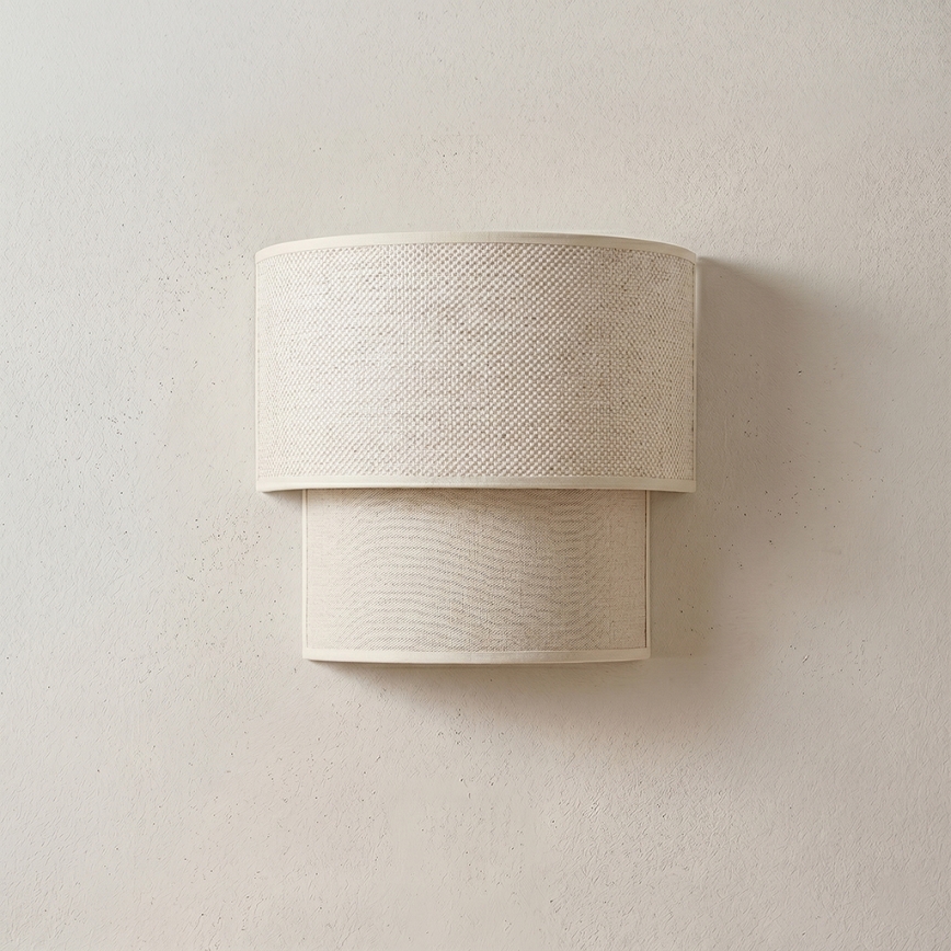 Brilagi - LED seinavalgusti BOHO ECO 1xE27/10W/230V kreemivärvi